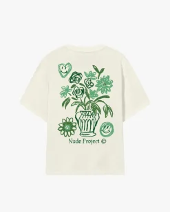 Camiseta Jarrón Blanco Crema