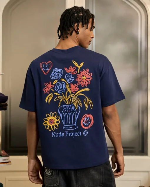 Camiseta Jarron Azul Marino