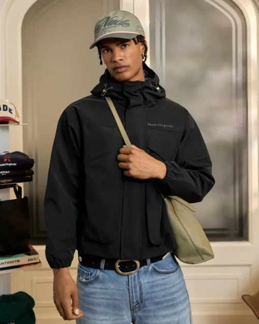 Chaqueta Cortavientos Milestones Negra