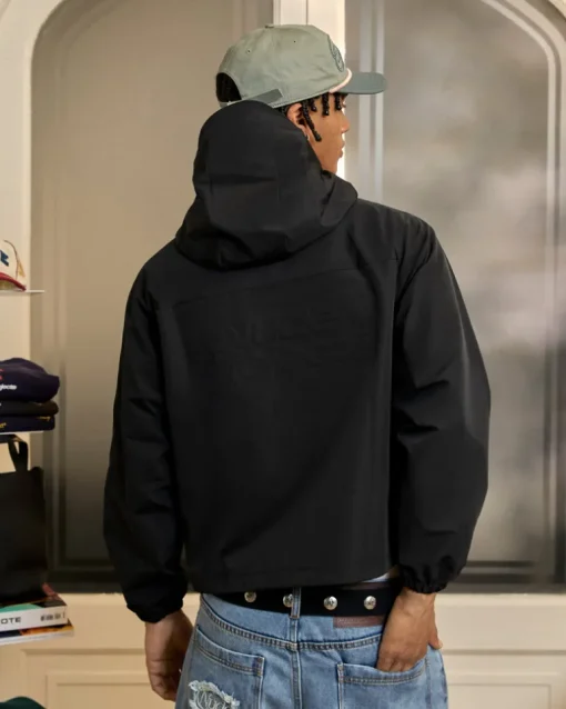 Chaqueta Cortavientos Milestones Negra