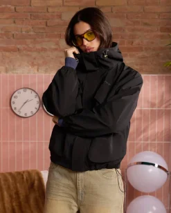 Chaqueta Cortavientos Milestones Negra