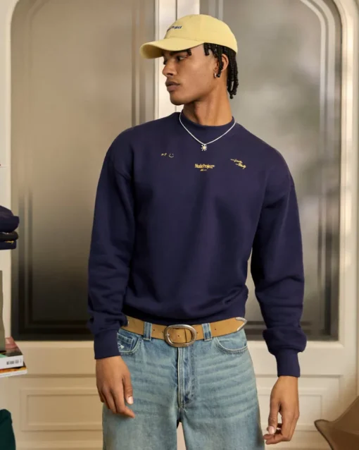 Crewneck Global Soon Azul Marino