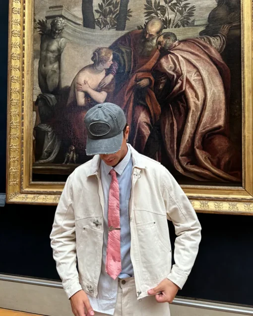 Heavy Canvas Trucker Jacket Offwhite