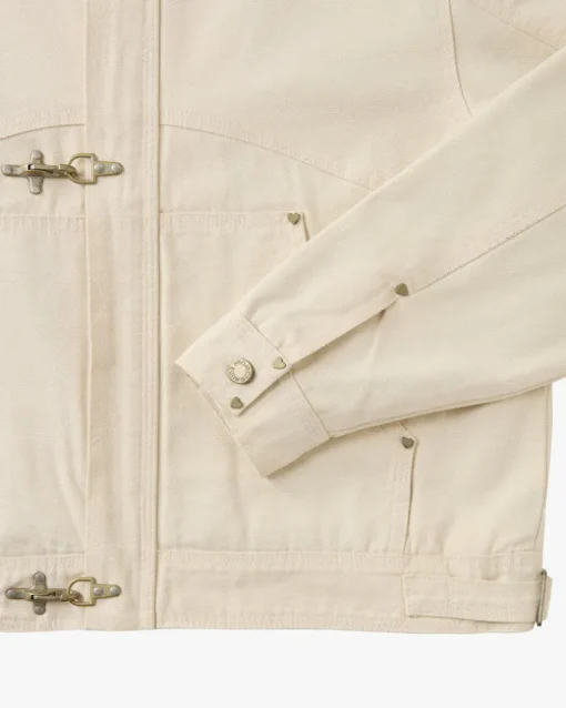 Heavy Canvas Trucker Jacket Offwhite