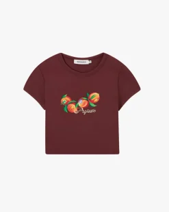 Peach Top Burgundy