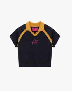 R10 Knit Polo Navy