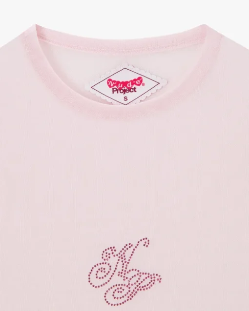 Strass Top Pink
