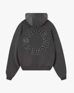 Sudadera Boxy Kory Gris Oscuro