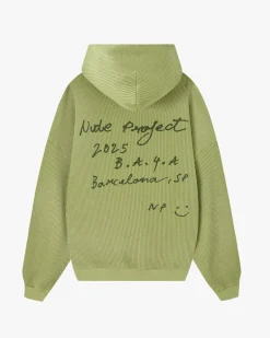 Sudadera con Cremallera Global Soon Waffle Verde