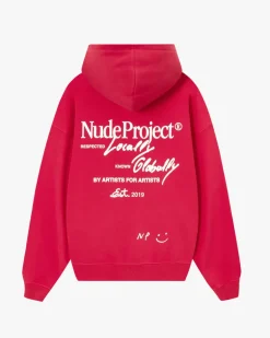 Sudadera Con Cremallera Global Soon Frambuesa