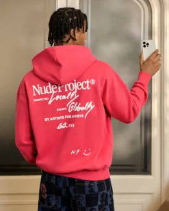 Sudadera Con Cremallera Global Soon Frambuesa