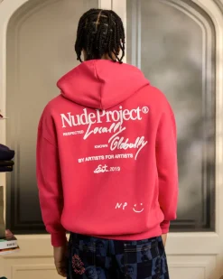 Sudadera Con Cremallera Global Soon Frambuesa