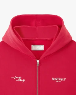 Sudadera Con Cremallera Global Soon Frambuesa