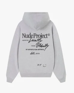 Sudadera Con Cremallera Global Soon Gris