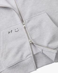 Sudadera Con Cremallera Global Soon Gris