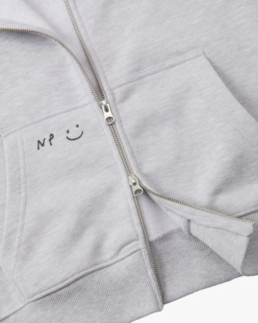Sudadera Con Cremallera Global Soon Gris