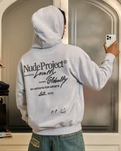 Sudadera Con Cremallera Global Soon Gris