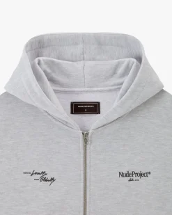 Sudadera Con Cremallera Global Soon Gris
