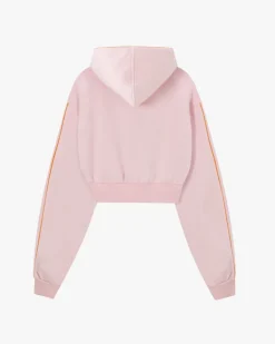 Sudadera Cropped Varsity Rosa