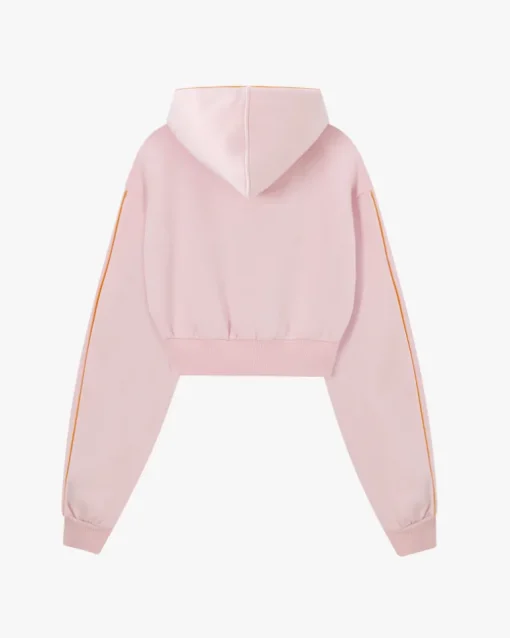 Sudadera Cropped Varsity Rosa