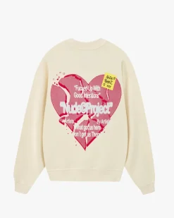 Sudadera Heartbroken Blanco Crema