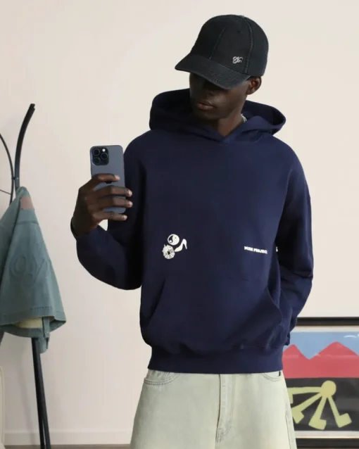 Sudadera Love SD Azul Marino Washed