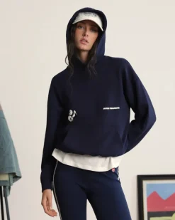 Sudadera Love SD Azul Marino Washed