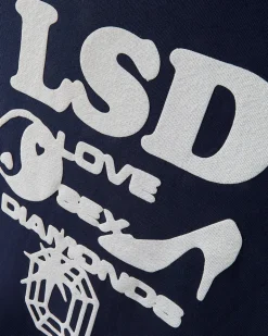 Sudadera Love SD Azul Marino Washed