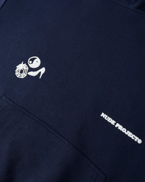 Sudadera Love SD Azul Marino Washed