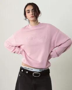 Sudadera Sin Capucha Rosa