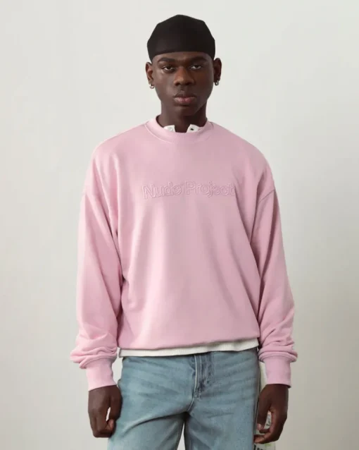 Sudadera Sin Capucha Rosa
