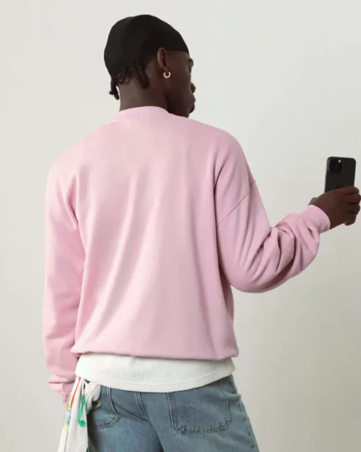 Sudadera Sin Capucha Rosa
