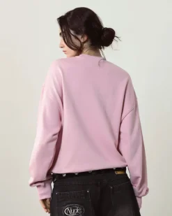 Sudadera Sin Capucha Rosa