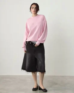Sudadera Sin Capucha Rosa