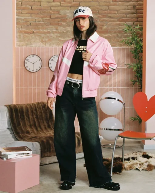 "The" Leather Jacket Rosa